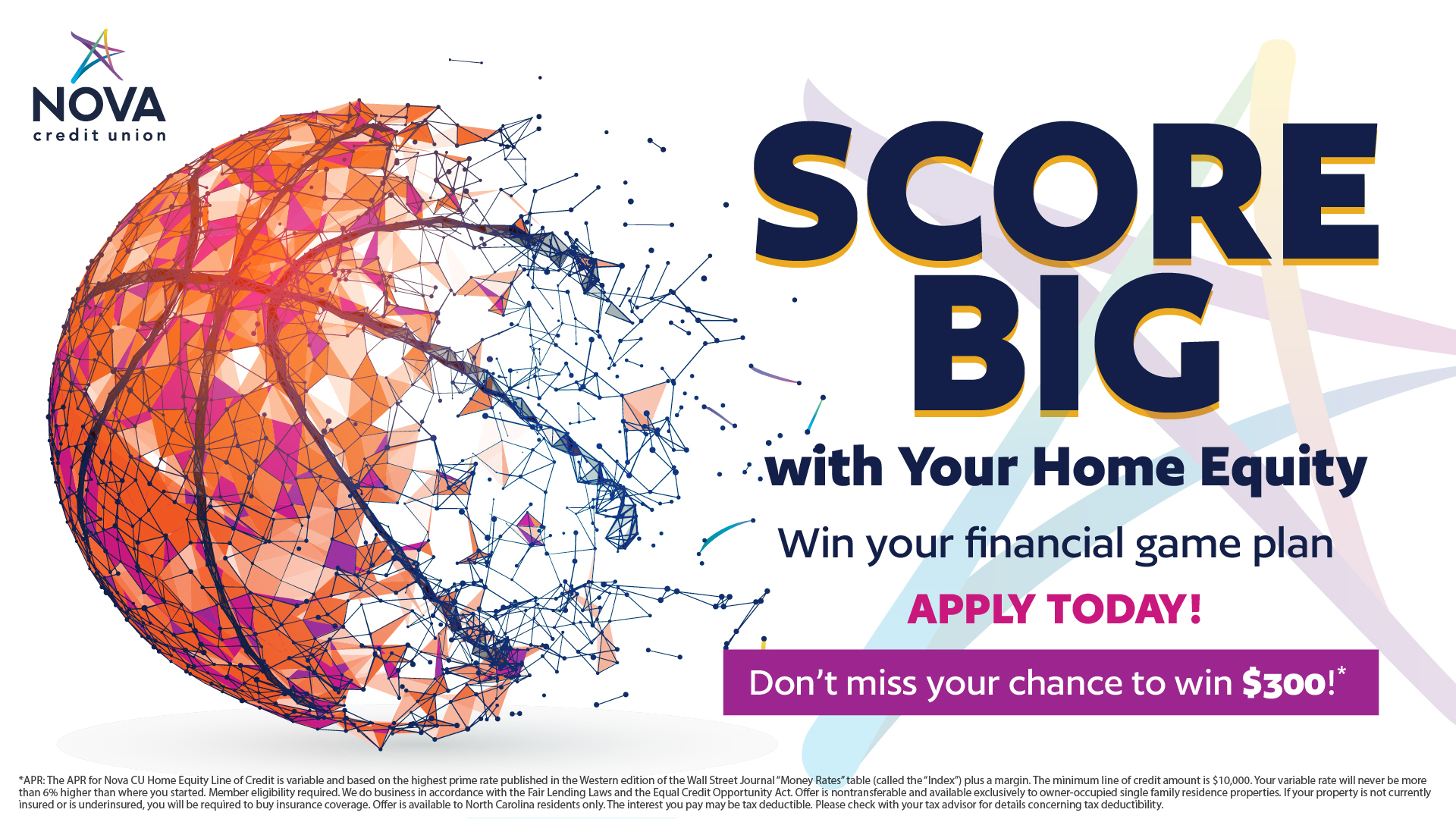 Credit union home equity campaign artwork
