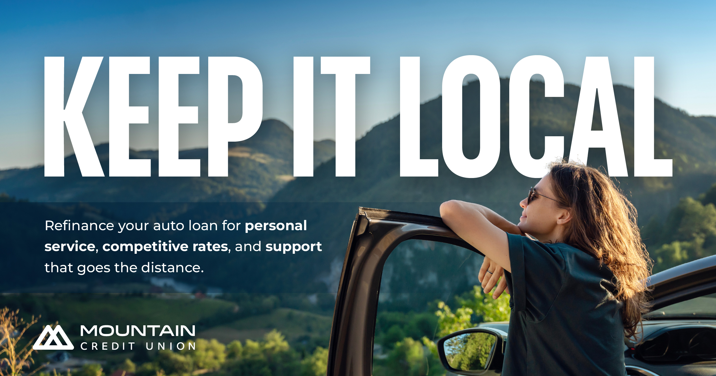 Credit union auto loan campaign artwork